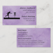 Purple Social calling card-Disc Golf 名刺 (正面/裏面)