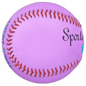 Purple Softball w/Text ソフトボール (正面左)