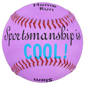 Purple Softball w/Text ソフトボール