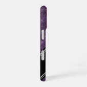Purple Spiderweb Pattern Custom Name & Skulls iPhone 16ケース (右側面)
