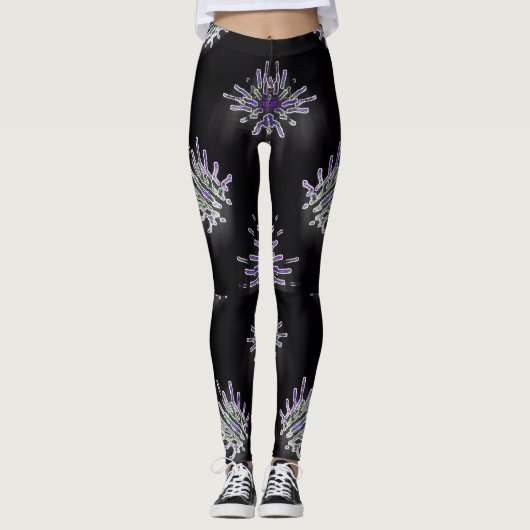 Purple Splash Energy Leggings レギンス (正面)