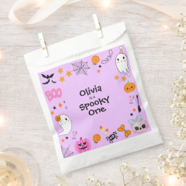 Purple Spooky One Cute Halloween 1st Birthday フェイバーバッグ