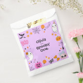 Purple Spooky One Cute Halloween 1st Birthday フェイバーバッグ (封をした状態)
