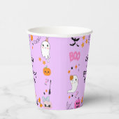 Purple Spooky One Cute Halloween 1st Birthday 紙コップ (右)
