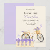 Purple spring  招待状 (正面/裏面)