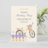 Purple spring birthday 招待状 (スタンド正面)