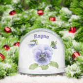 Purple Springtime Pansies Personalized (クリスマス)
