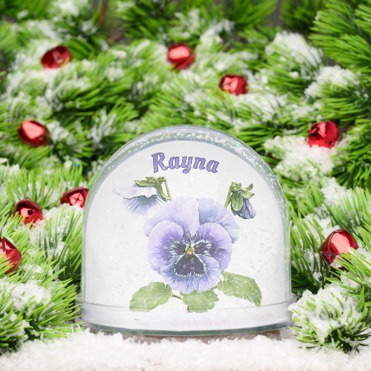 Purple Springtime Pansies Personalized (クリスマス)