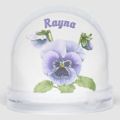 Purple Springtime Pansies Personalized (裏面)