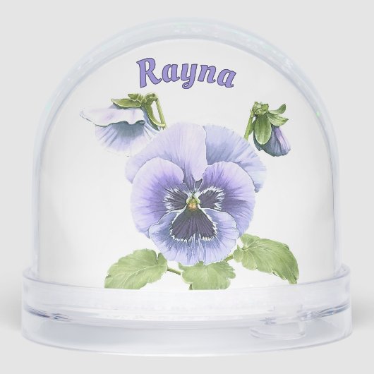 Purple Springtime Pansies Personalized (裏面)