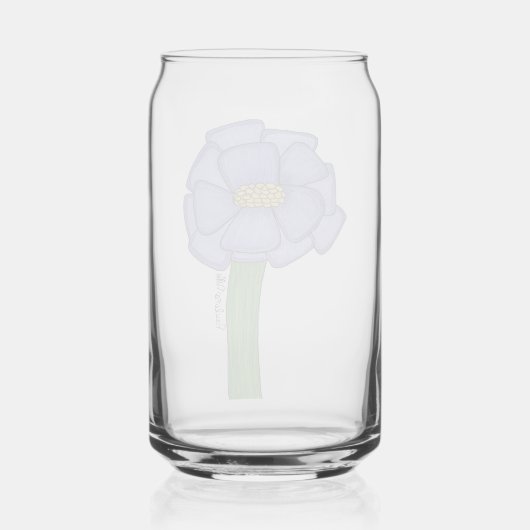 Purple Square Flower ガラス缶 (裏面)