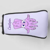 Purple Squid Design ゴルフヘッドカバー (正面)