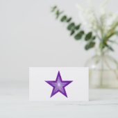 Purple Star名刺テンプレート（白） 名刺 (スタンド正面)