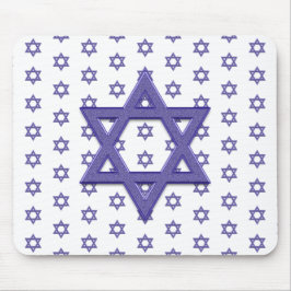 Purple Star of Davidシームレス マウスパッド