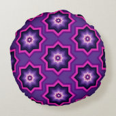 Purple Star Round Throw Pillow ラウンドクッション (裏面)
