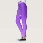 "PURPLE STARLITE" アクティブウェアレギンス レギンス (左)