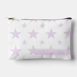 Purple Stars Pattern Constellation Pencil アクセサリーポーチ