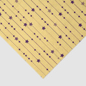 Purple Stars Yellow Pop Art Holiday 薄葉紙 (詳細)