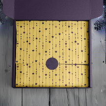 Purple Stars Yellow Pop Art Holiday