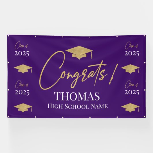Purple Step and repeat Graduation Backdrop banner  横断幕 (横)