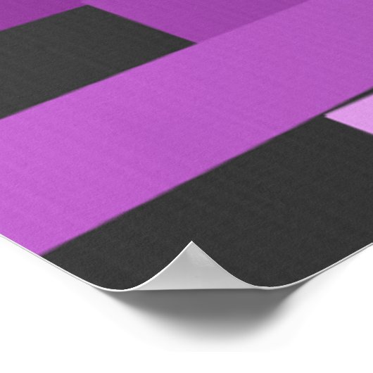 purple_steps_canvas ポスター (角)