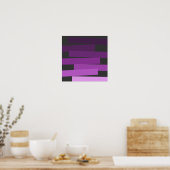 purple_steps_canvas ポスター (キッチン)