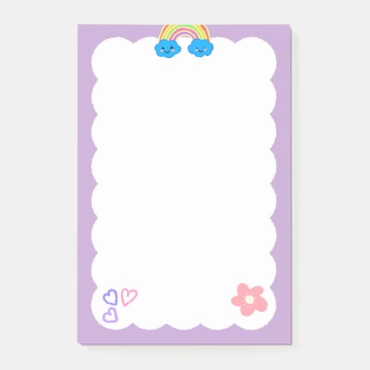 Purple sticky notes ポストイット (正面)