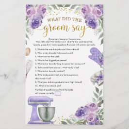 Purple Stock the Kitchen Groom