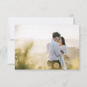 Purple stock water color結婚's Photo RSVPカード (裏面)