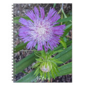 Purple Stoke's Aster Floral ノートブック (正面)