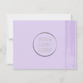 Purple Store Small Businessの説明気に サンキューカード (裏面)