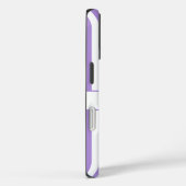 Purple striped Personalized Name Case-Mate iPhoneケース (裏面 / 右)