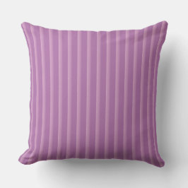 purple stripes pattern Throw Pillow クッション