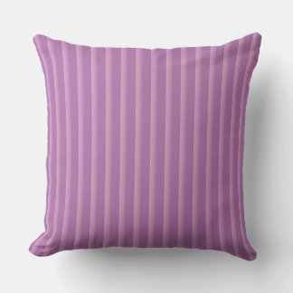 purple stripes pattern Throw Pillow クッション
