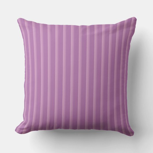 purple stripes pattern Throw Pillow クッション (正面)
