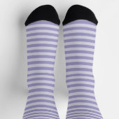 Purple Stripes Seamless Pattern ソックス (上部)