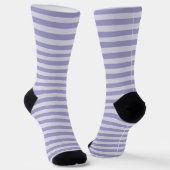 Purple Stripes Seamless Pattern ソックス (傾斜あり)