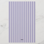 Purple Stripes Seamless Pattern 便箋 (裏面)