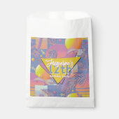 Purple Summer Vaporwave Sunset Birthday フェイバーバッグ (正面)