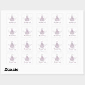 Purple Sweet Chemistry Thank Stickers スクエアシール (シート)
