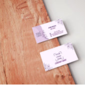 Purple Sweet Floral Professionnel Business card 名刺