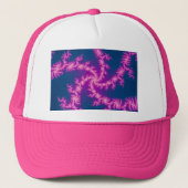 Purple Swirl - Fractal Art キャップ (正面)