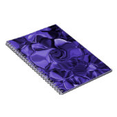 Purple Swirls Spiral Notebook ノートブック (右側)