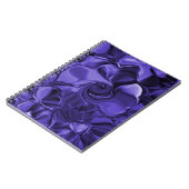 Purple Swirls Spiral Notebook ノートブック (左側)