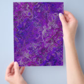 Purple Swirly Marble Bulk Scrapbook Paper Pages チラシ (手)