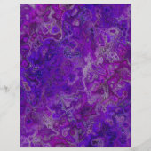 Purple Swirly Marble Scrapbook Paper 2-Sided Page (正面)