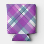 Purple Tartan Pattern 缶クーラー (裏面)