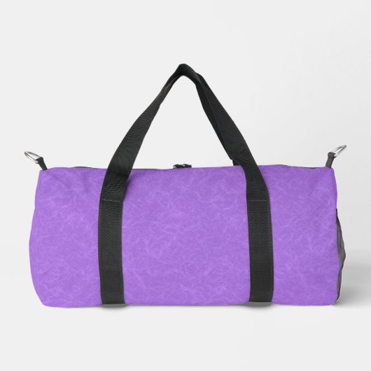 Purple textured surface with swirling pattern ダッフルバッグ (正面)