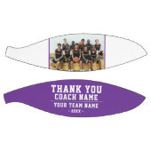 Purple Thank you Coachチーム名写真 バスケットボール (パネル)