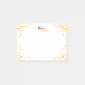 Purple The Queen Rectangleノート ポストイット (正面)